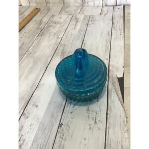 Jeannette Glass No. 656 Aqua Blue Swan